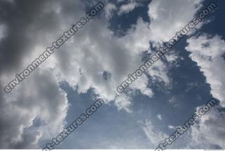 Photo Texture of Blue Clouded Sky